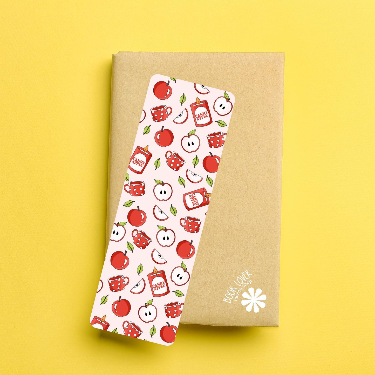 Fall Bookmark / Autumn Apple Candy Bookmark / Bookish Bookmark / Book Lover Gift / Bookish Merch / Smut Reader / Reading Lover