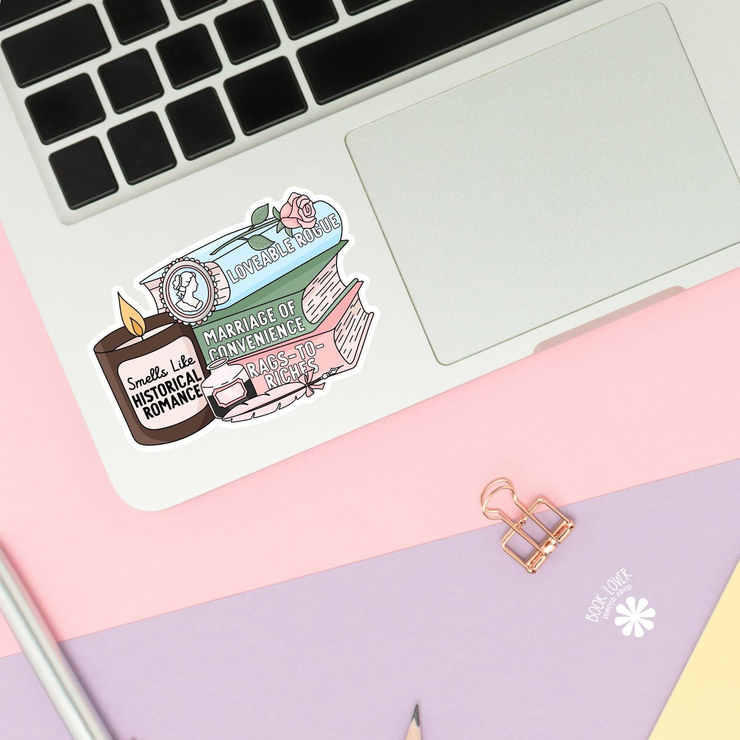 Smells Like Historical Romance Stickers / Bookish Stickers / Book Lover Gift / Bookish Merch / Kindle Sticker / Smut Reader / Reading Lover