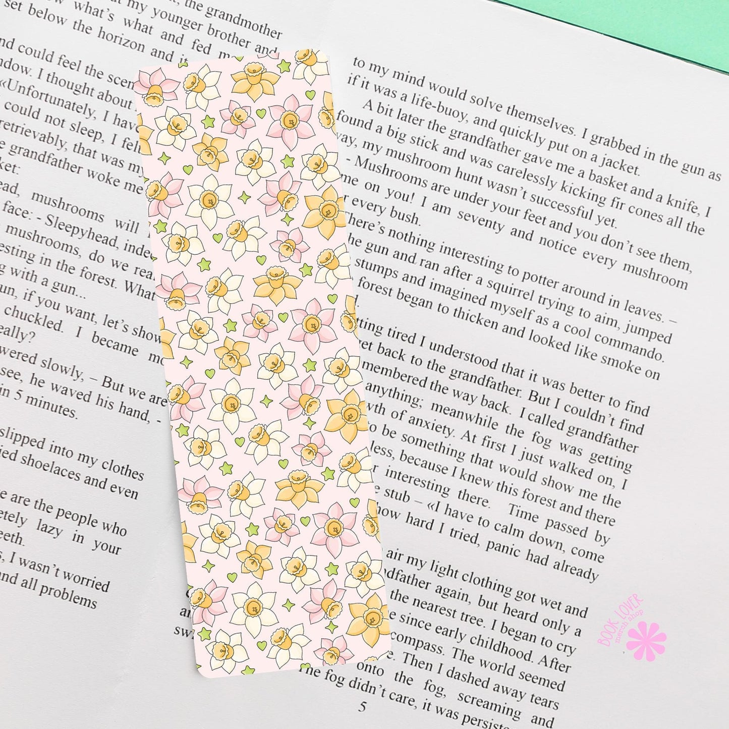 The Daff Flower Bookmark / Floral Bookish Bookmark / Book Lover Gift / Bookish Merch / Smut Reader / Reading Lover