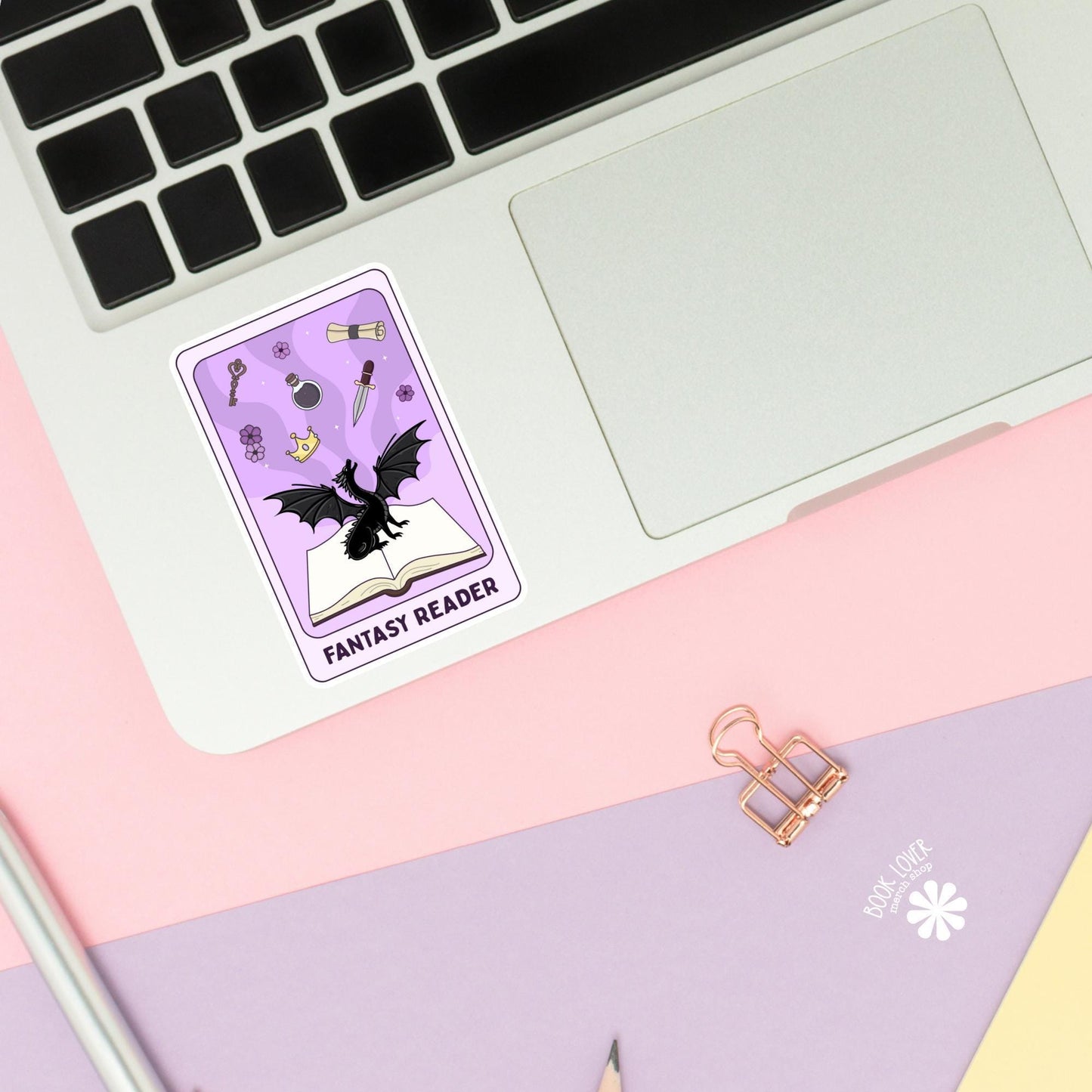 Fantasy Reader Stickers / Bookish Stickers / Book Lover Gift / Bookish Merch / Kindle Sticker / Smut Reader / Reading Lover / E-Reader
