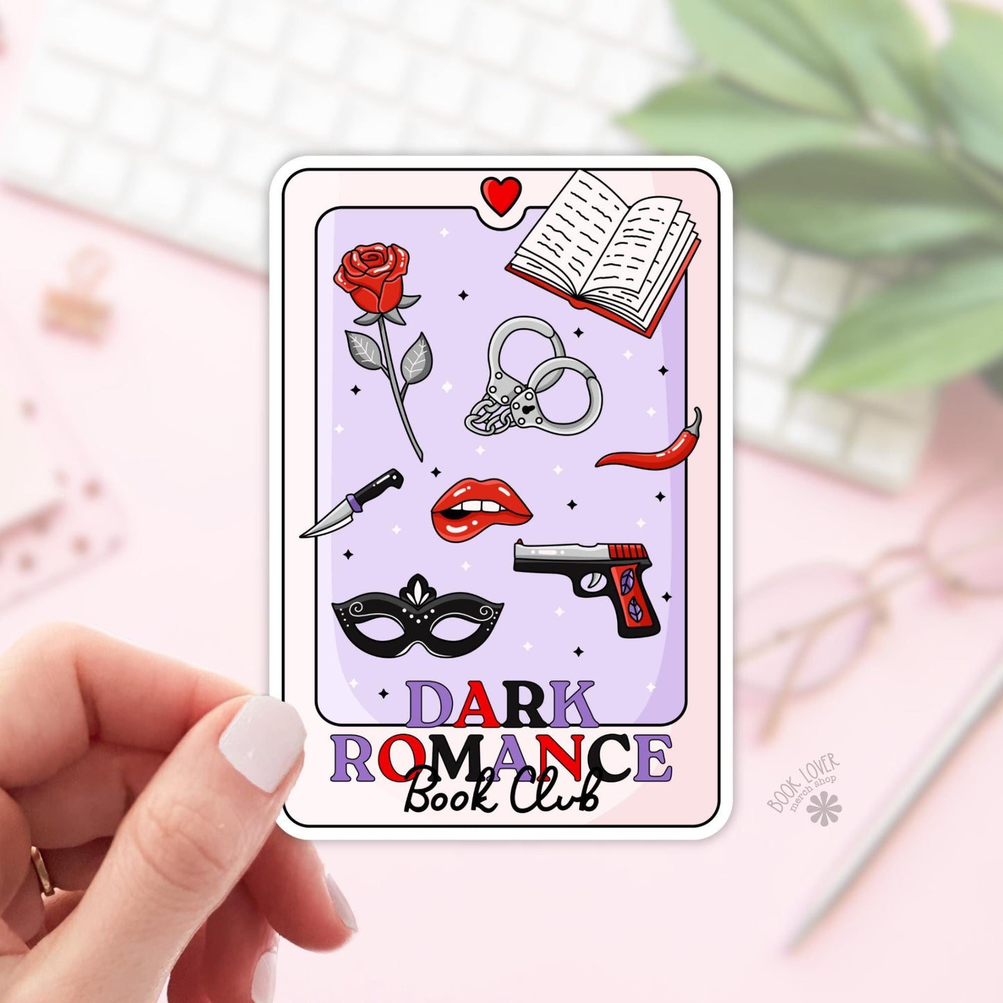 Dark Romance Book Club Stickers / Bookish Stickers / Book Lover Gift / Bookish Merch / Kindle Sticker / Smut Reader / Reading Lover