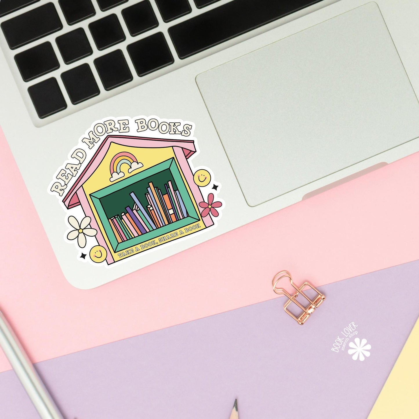 Read More Books Stickers / Bookish Stickers / Book Lover Gift / Bookish Merch / Kindle Sticker / Smut Reader / Reading Lover / E-Reader