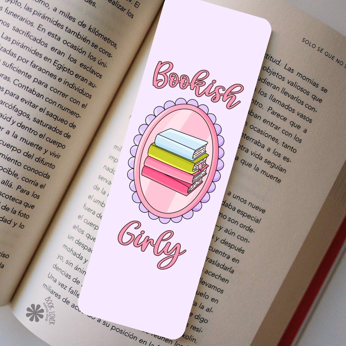 Bookish Girly Bookmark / Pink Bookmark / Book Lover Gift / Bookish Merch / Smut Reader / Reading Lover