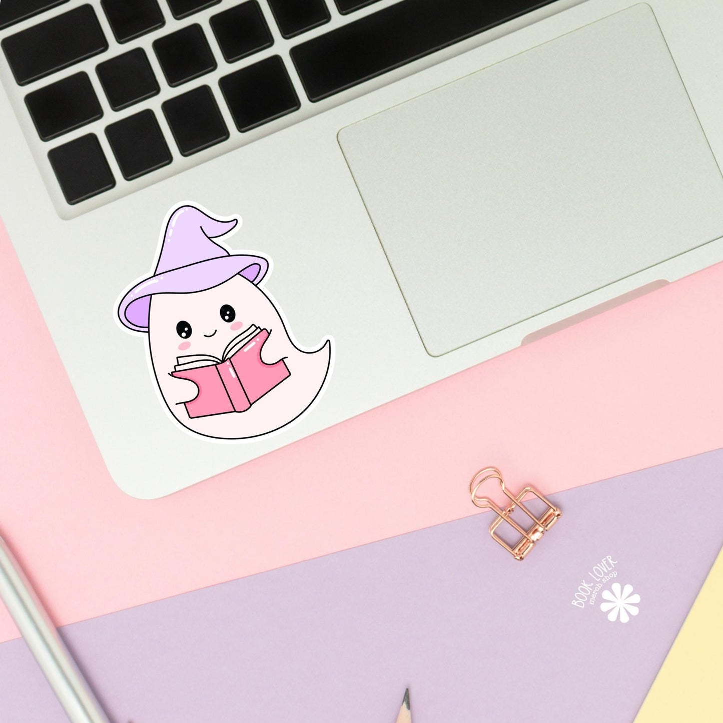 Reading Ghost Stickers / Bookish Stickers / Book Lover Gift / Bookish Merch / Kindle Sticker / Smut Reader / Reading Lover / E-Reader