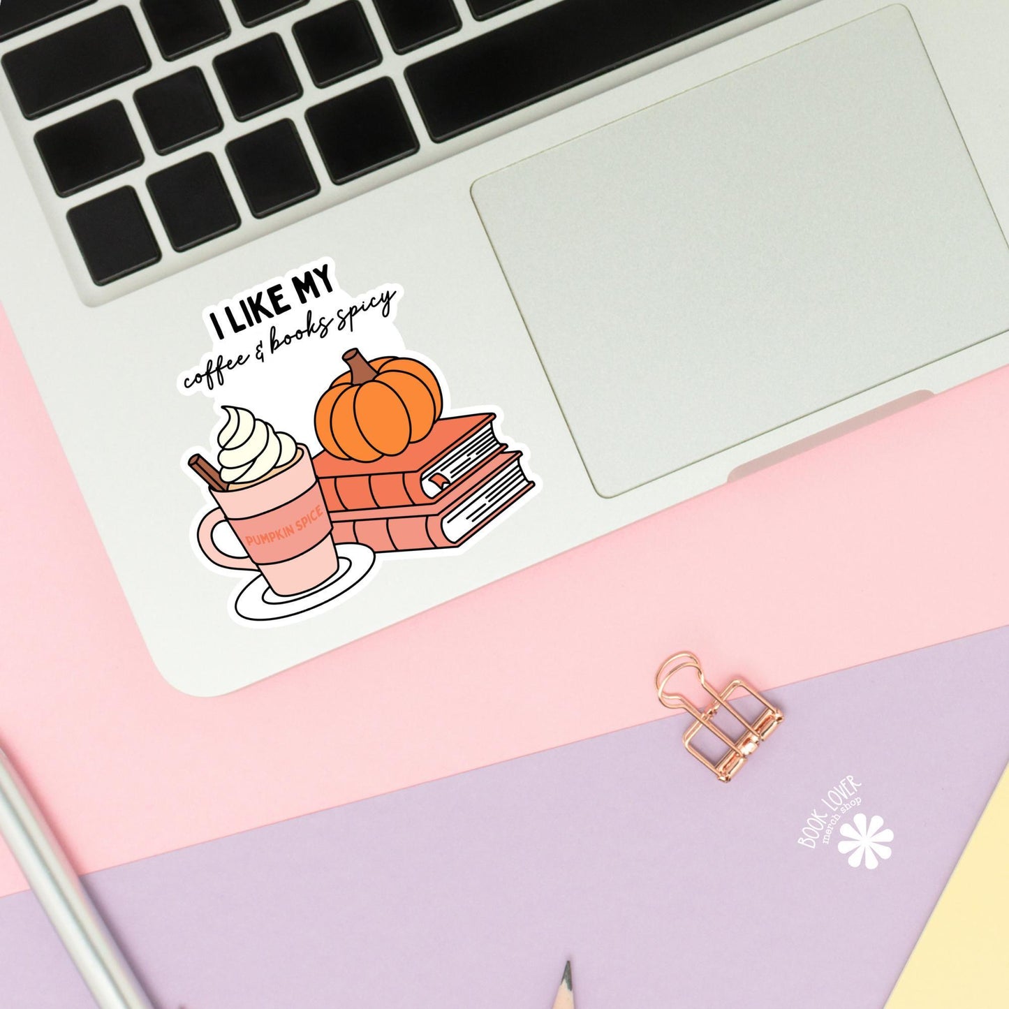 I Like My Coffee & Books Spicy Stickers / Bookish Stickers / Book Lover Gift / Bookish Merch / Kindle Sticker / Smut Reader / Reading Lover