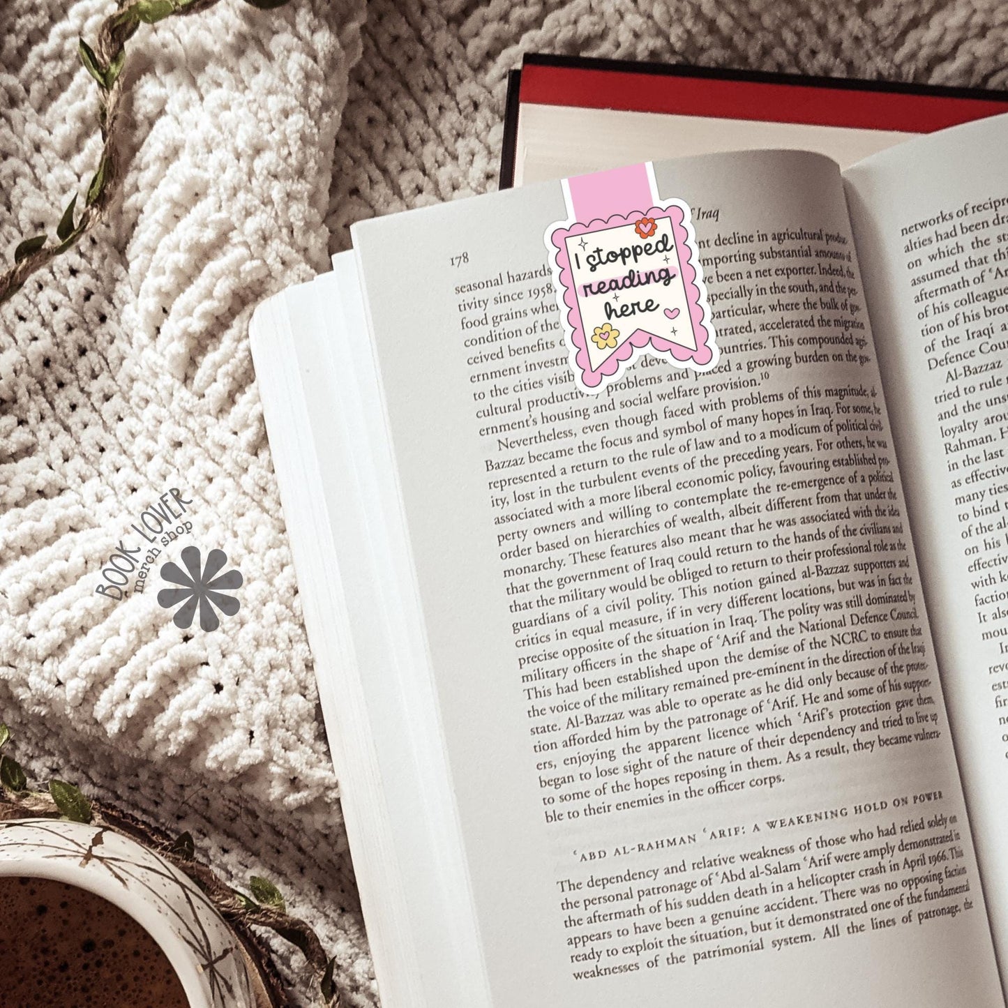 I Stopped Reading Here Magnetic Bookmark / Bookish Bookmark / Book Lover Gift / Bookish Merch / Smut Reader / Reading Lover