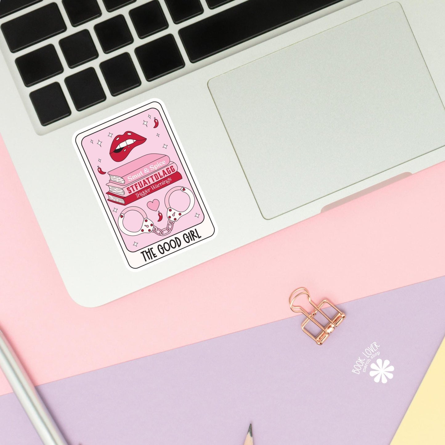 The Good Girl Stickers / STFUATTDLAGG / Bookish Stickers / Book Lover Gift / Bookish Merch / Kindle Sticker / Smut Reader / Reading Lover
