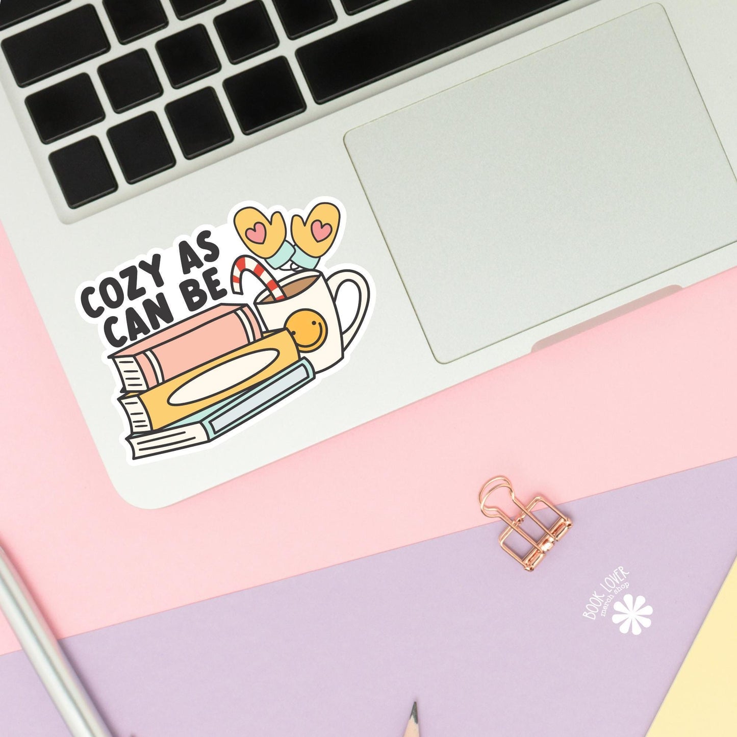 Cozy As Can Be Stickers / Bookish Stickers / Book Lover Gift / Bookish Merch / Kindle Sticker / Smut Reader / Reading Lover / E-Reader