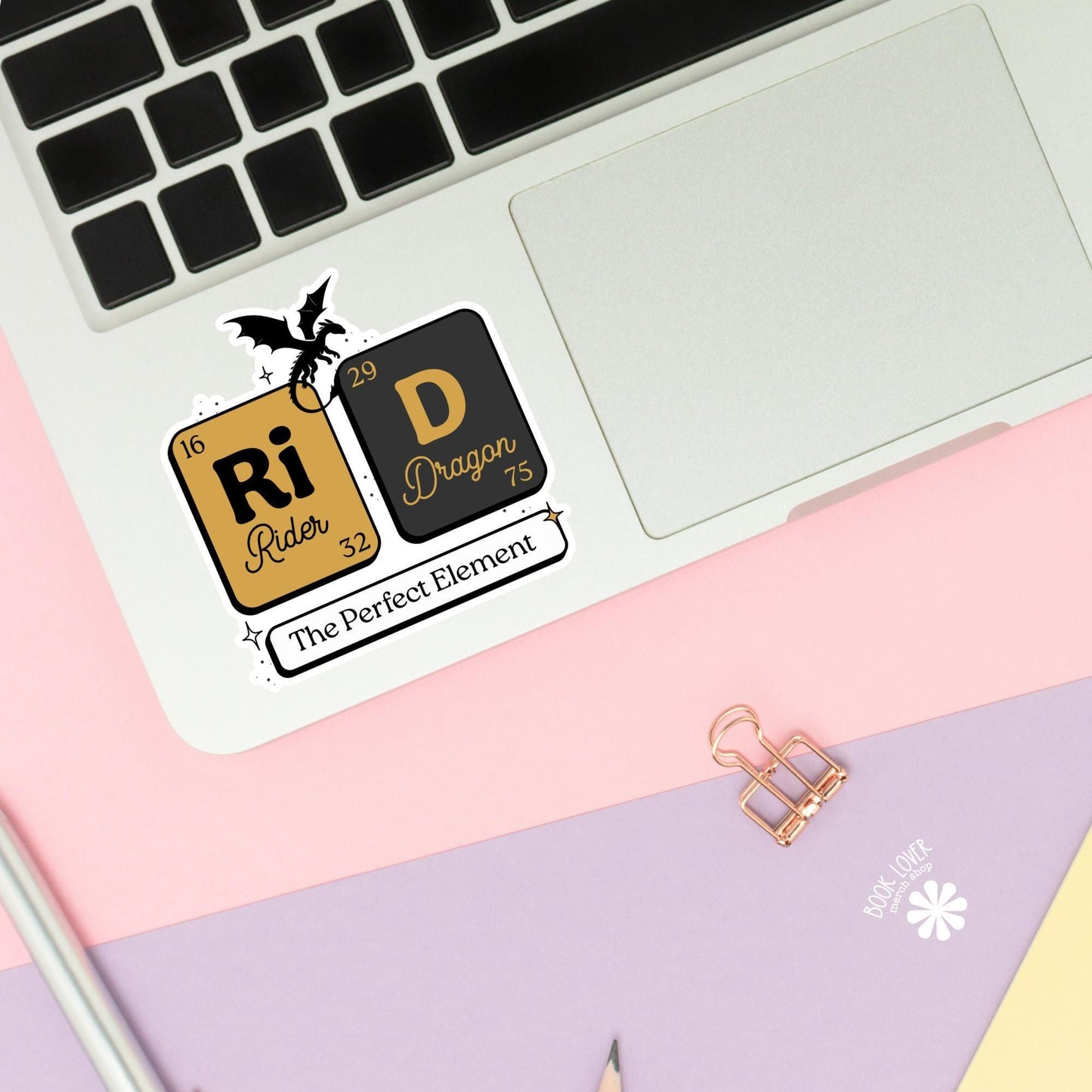 Rider And Dragon Stickers / Bookish Stickers / Book Lover Gift / Bookish Merch / Kindle Sticker / Fantasy Reader / Reading Lover / E-Reader