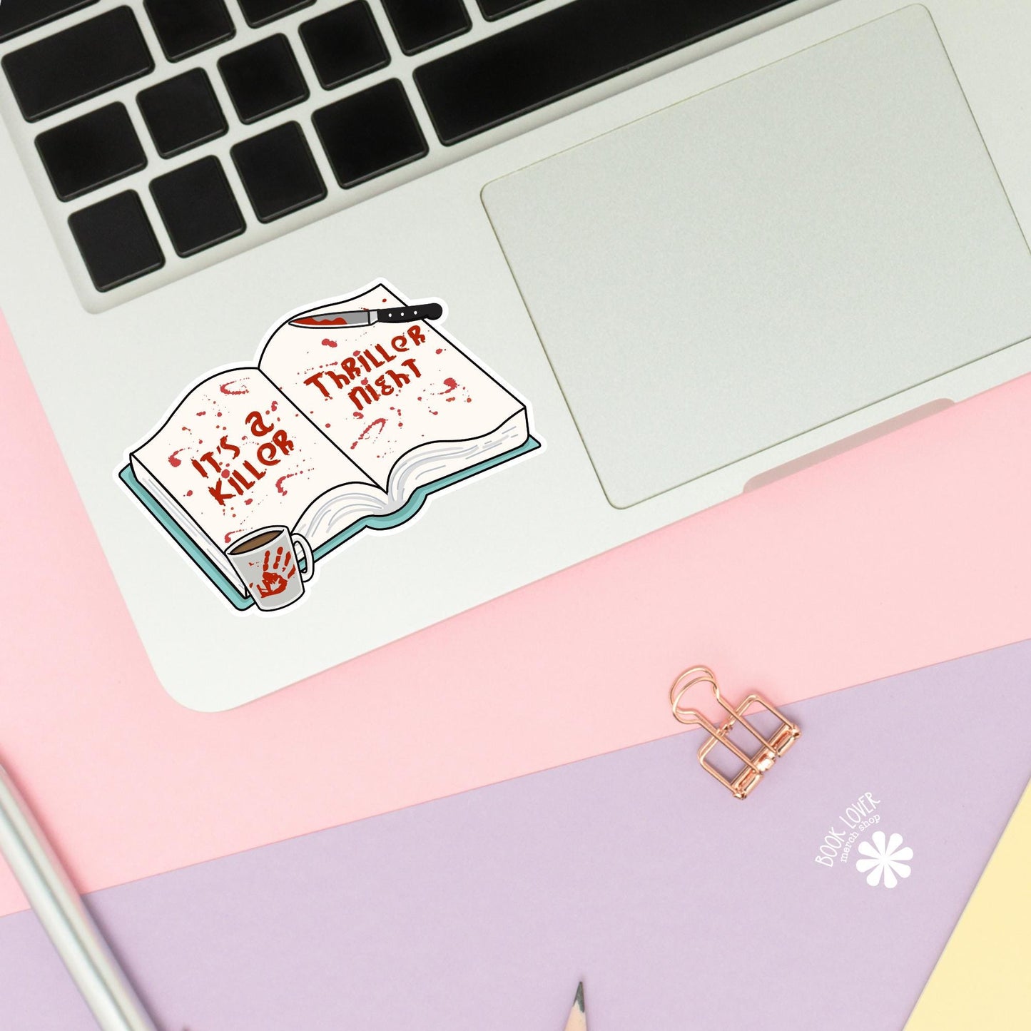 It's a Killer Thriller Night Stickers / Bookish Stickers / Book Lover Gift / Bookish Merch / Kindle Sticker / Smut Reader / Reading Lover