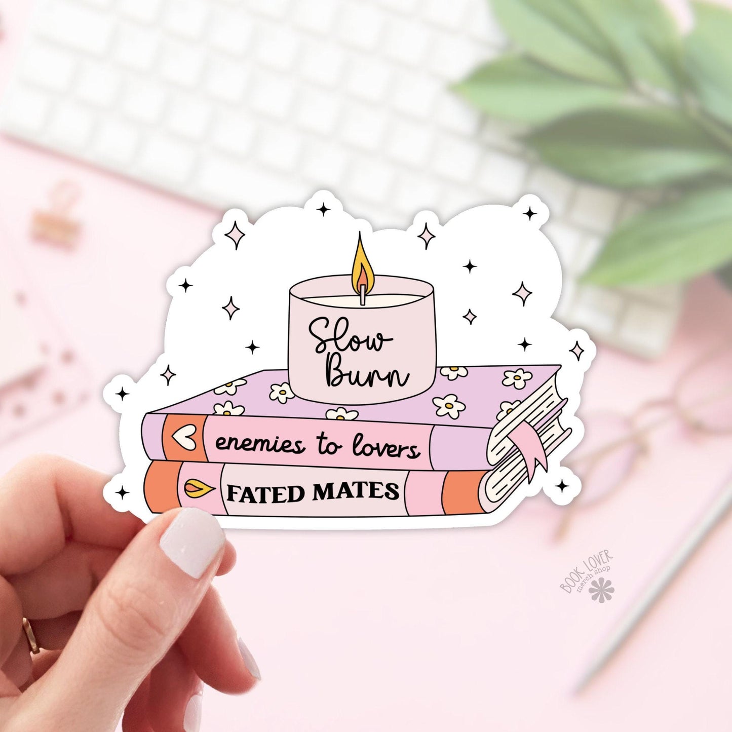 Slow Burn Stickers / Enemies to lovers / Fated Mates / Bookish Stickers / Book Lover Gift / Bookish Merch / Kindle Sticker / Smut Reader