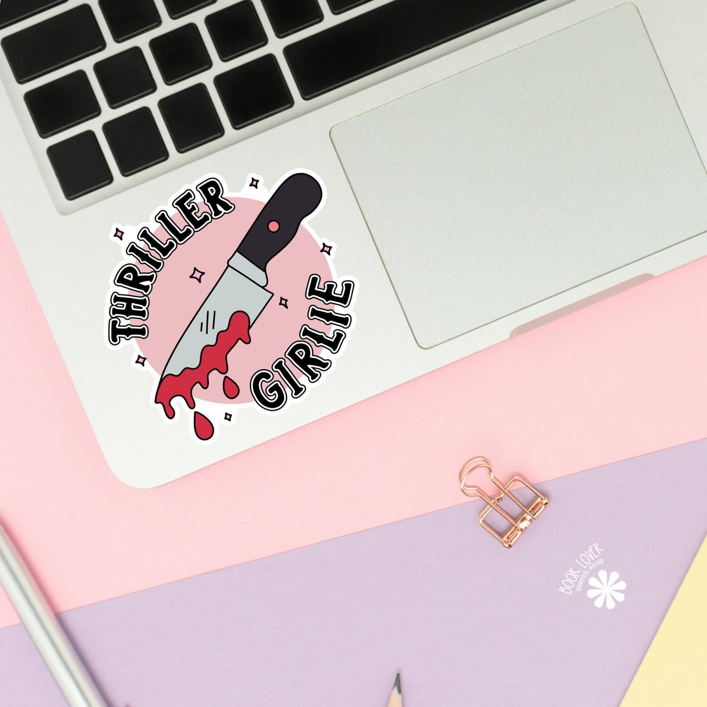 Thriller Girlie Stickers / Bookish Stickers / Book Lover Gift / Bookish Merch / Kindle Sticker / Smut Reader / Reading Lover / E-Reader