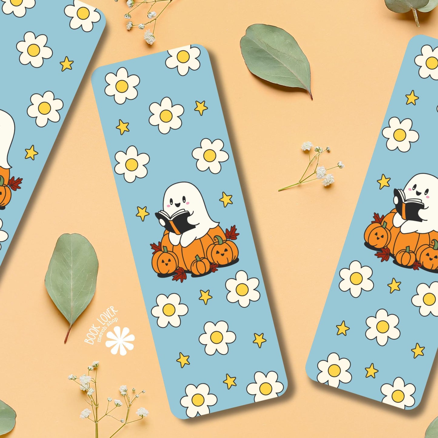 Bookish Ghost Reading Bookmark  / Halloween Bookish Bookmark / Book Lover Gift / Bookish Merch / Smut Reader / Reading Lover