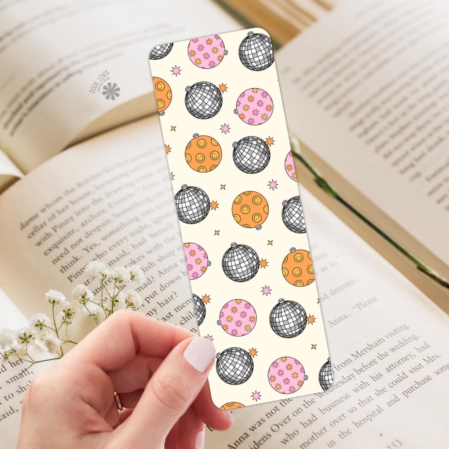 Groovy Christmas Disco Bookmark / Bookish Bookmark / Book Lover Gift / Bookish Merch / Smut Reader / Reading Lover