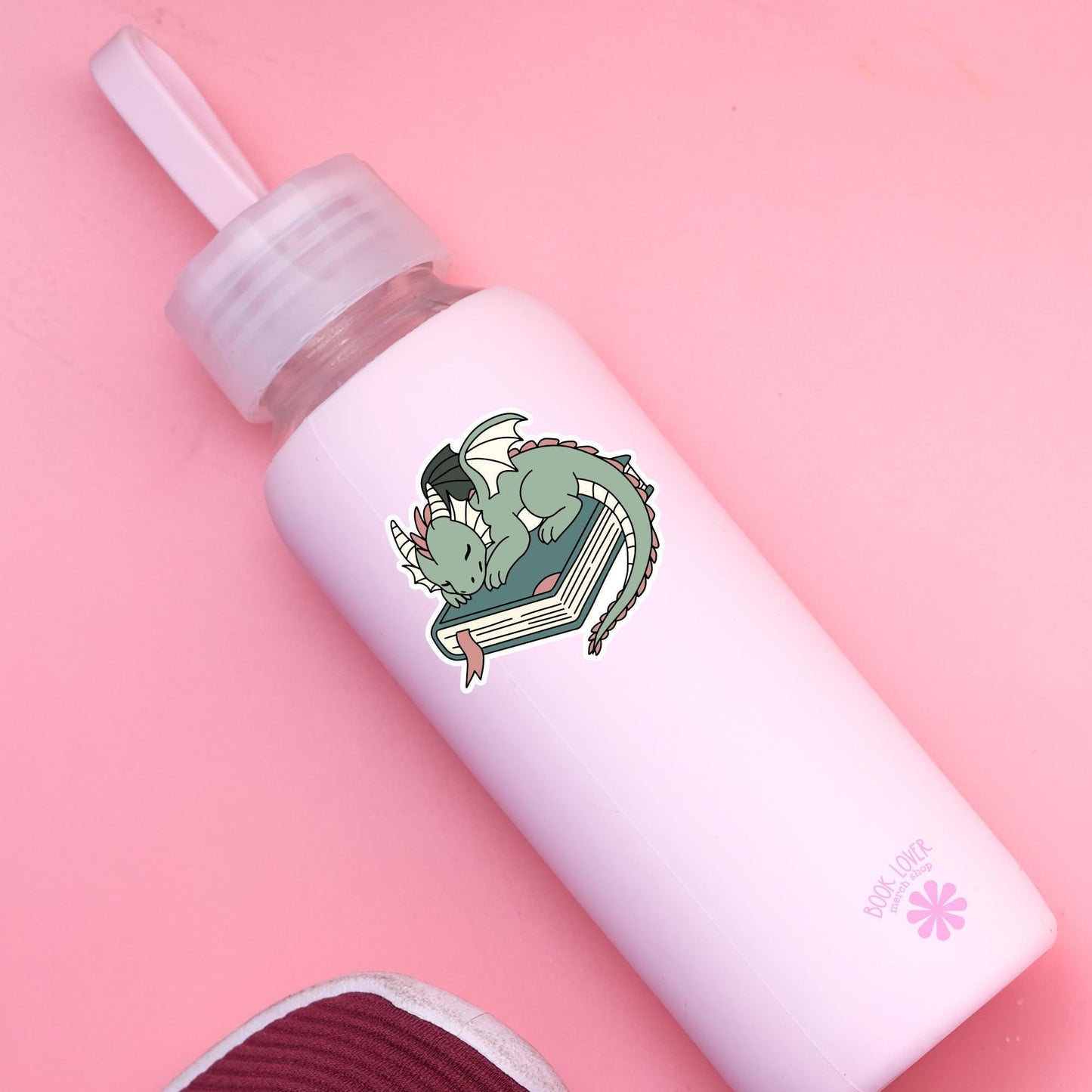 Dragon Book Fantasy Girlie Stickers / Bookish Stickers / Book Lover Gift / Bookish Merch / Kindle Sticker / Smut Reader / Reading Lover