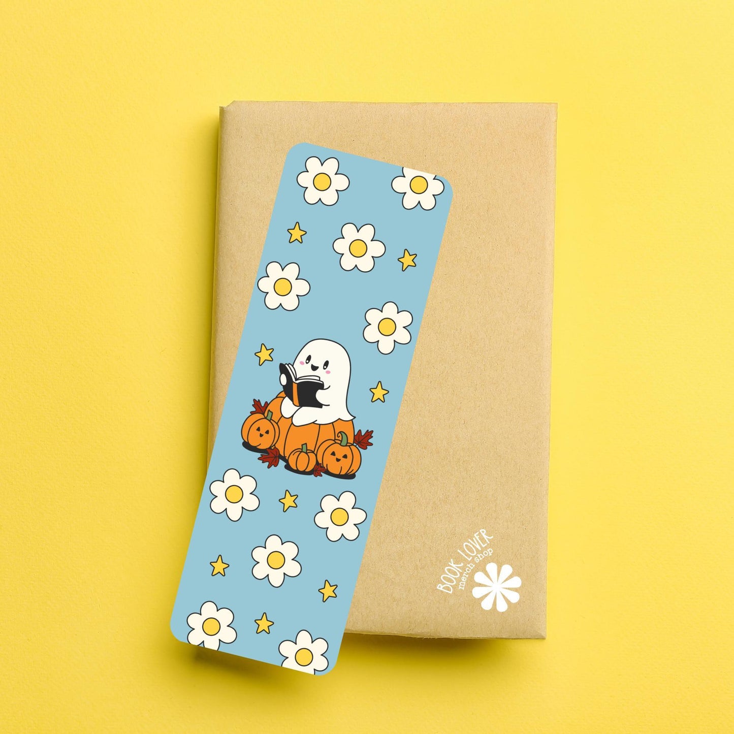 Bookish Ghost Reading Bookmark  / Halloween Bookish Bookmark / Book Lover Gift / Bookish Merch / Smut Reader / Reading Lover