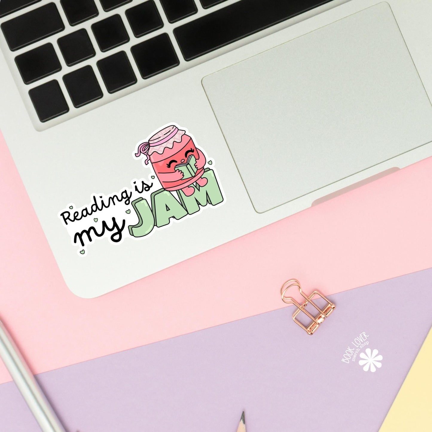 Reading is My Jam Stickers / Bookish Stickers / Book Lover Gift / Bookish Merch / Kindle Sticker / Smut Reader / Reading Lover / E-Reader
