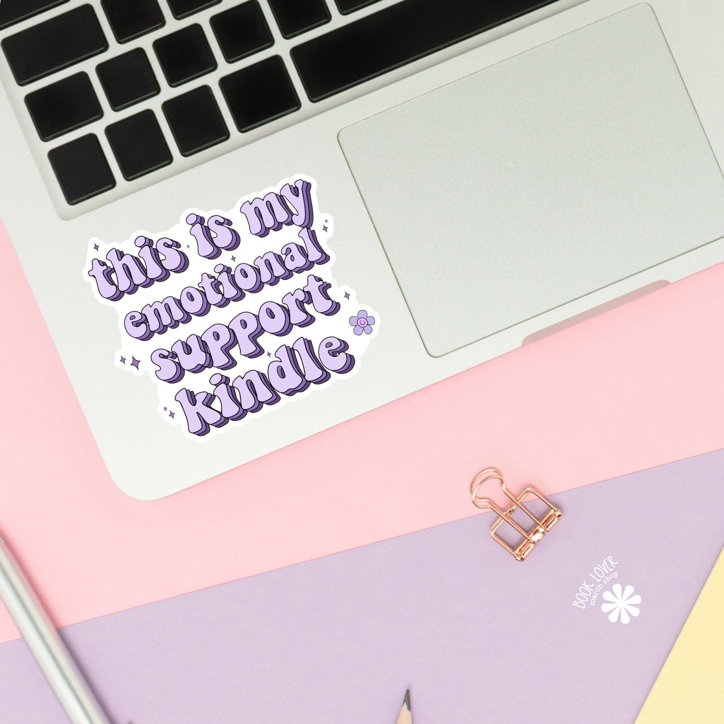 This Is My Emotional Support Kindle Stickers / Bookish Stickers / Book Lover Gift / Bookish Merch / Smut Reader / Reading Lover