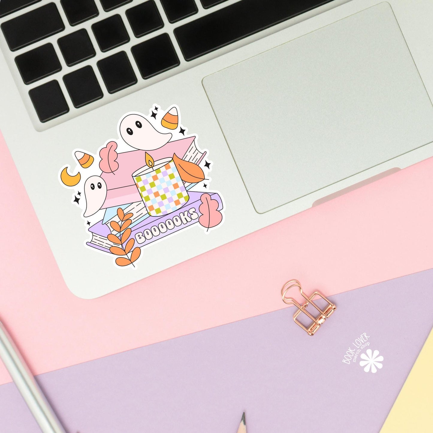 Halloween Ghost Books Stickers / Bookish Stickers / Book Lover Gift / Bookish Merch / Kindle Sticker / Smut Reader / Reading Lover