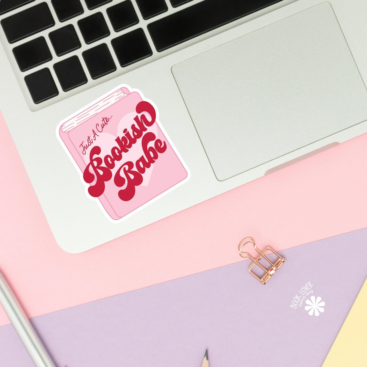 Just a Cute Bookish Babe Stickers / Bookish Stickers / Book Lover Gift / Bookish Merch / Kindle Sticker / Smut Reader / Reading Lover