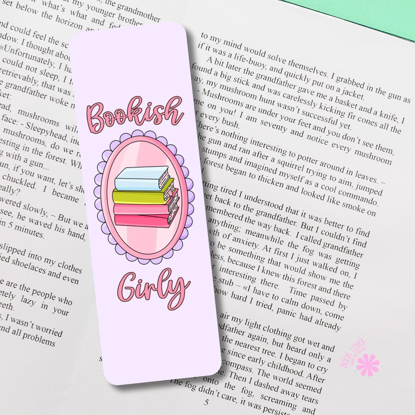Bookish Girly Bookmark / Pink Bookmark / Book Lover Gift / Bookish Merch / Smut Reader / Reading Lover