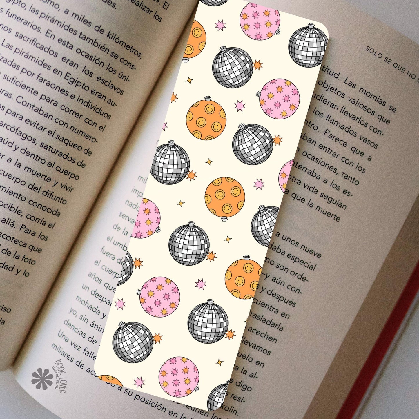 Groovy Christmas Disco Bookmark / Bookish Bookmark / Book Lover Gift / Bookish Merch / Smut Reader / Reading Lover