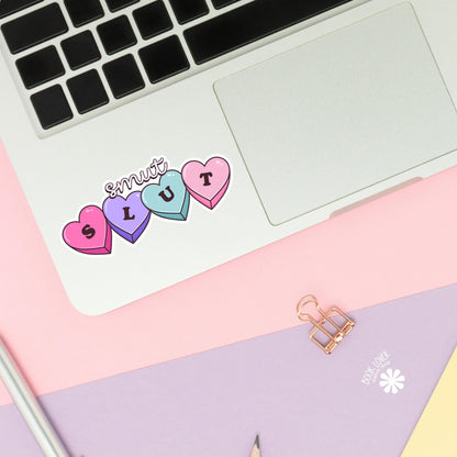 Smut Slut Stickers / Bookish Stickers / Book Lover Gift / Bookish Merch / Kindle Sticker / Smut Reader / Reading Lover / E-Reader