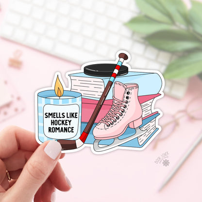 Smells Like Hockey Romance Stickers / Bookish Stickers / Book Lover Gift / Bookish Merch / Kindle Sticker / Smut Reader / Reading Lover