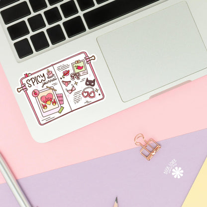 Spicy Journal Stickers / Bookish Stickers / Book Lover Gift / Bookish Merch / Kindle Sticker / Smut Reader / Reading Lover / E-Reader