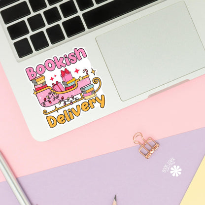 Christmas Bookish Delivery Stickers / Bookish Stickers / Book Lover Gift / Bookish Merch / Kindle Sticker / Smut Reader / Reading Lover