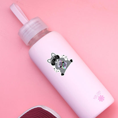 Always Freakin Busy Reading Trash Stickers / Raccoon Stickers / Bookish Stickers / Book Lover Gift / Bookish Merch / Kindle Sticker