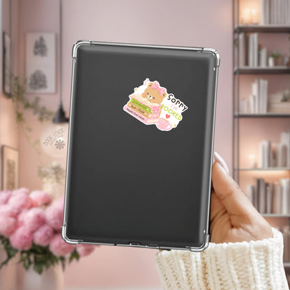 Sorry im Booked sticker on Kindle – funny reading vinyl decal