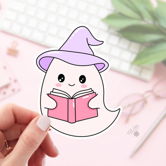 Reading Ghost Stickers / Bookish Stickers / Book Lover Gift / Bookish Merch / Kindle Sticker / Smut Reader / Reading Lover / E-Reader