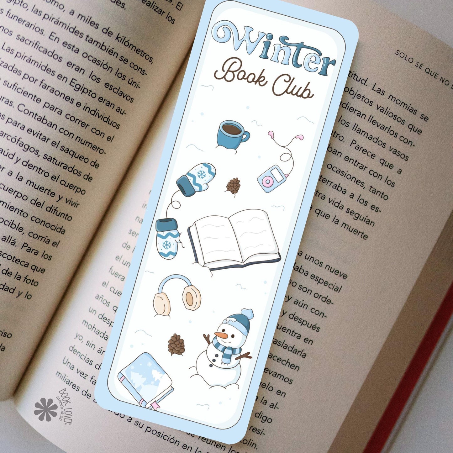 Winter Book Club Bookmark / Winter Bookish Bookmark / Book Lover Gift / Bookish Merch / Smut Reader / Reading Lover