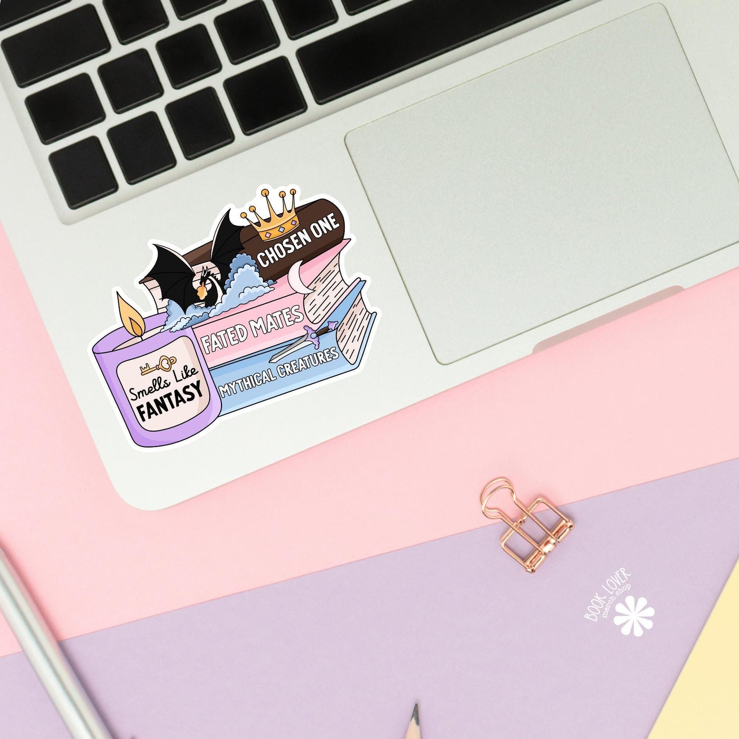 Smells Like Fantasy Stickers / Bookish Stickers / Book Lover Gift / Bookish Merch / Kindle Sticker / Smut Reader / Reading Lover / E-Reader