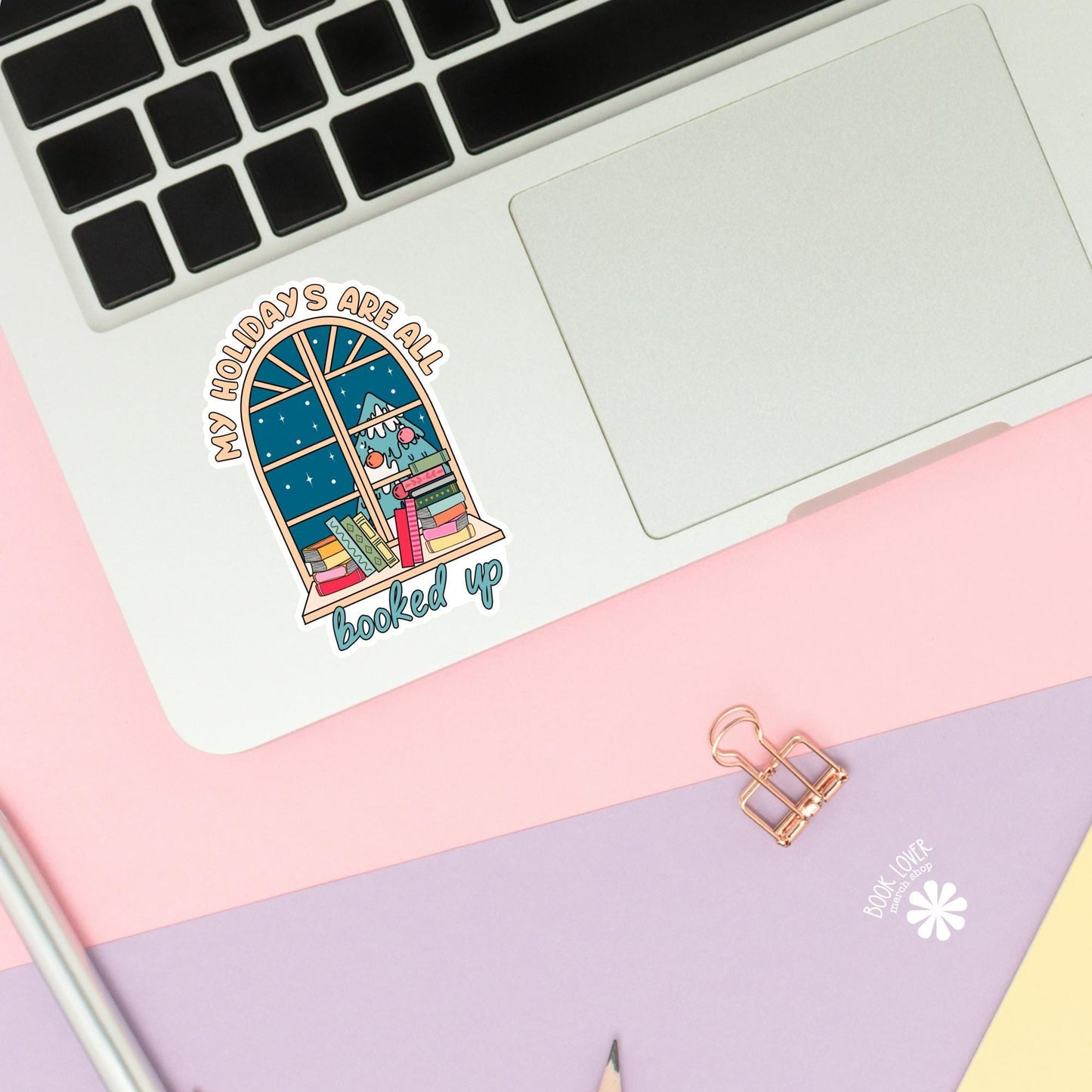 My Holidays are All booked Up Stickers / Bookish Stickers / Book Lover Gift / Bookish Merch / Kindle Sticker / Smut Reader / Reading Lover