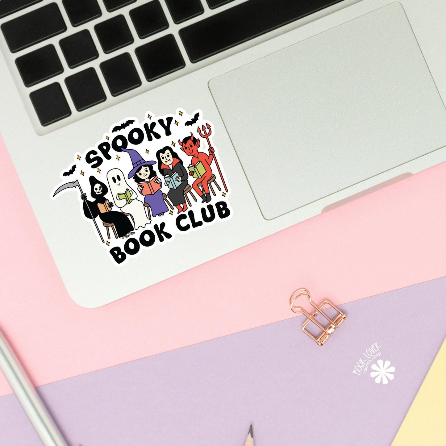 Spooky Book Club Stickers / Bookish Stickers / Book Lover Gift / Bookish Merch / Kindle Sticker / Smut Reader / Reading Lover / E-Reader