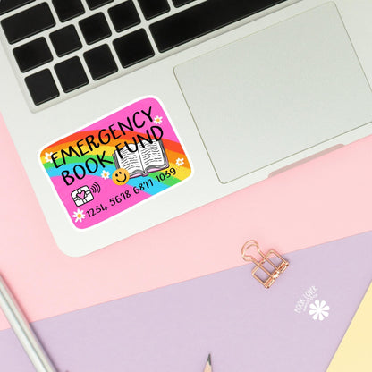 Emergency Book Fund Stickers / Bookish Stickers / Book Lover Gift / Bookish Merch / Kindle Sticker / Smut Reader / Reading Lover / E-Reader