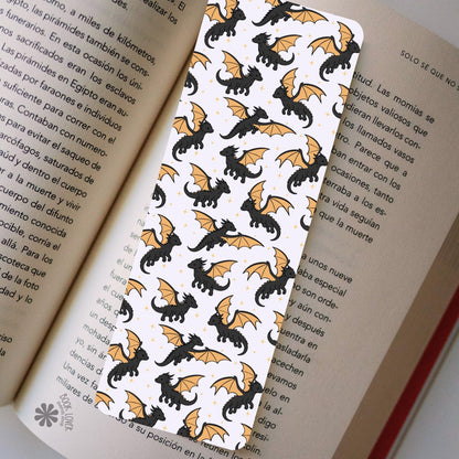 Black Dragons Bookmark / Fantasy Bookish Bookmark / Book Lover Gift / Bookish Merch / Fantasy Reader / Reading Lover