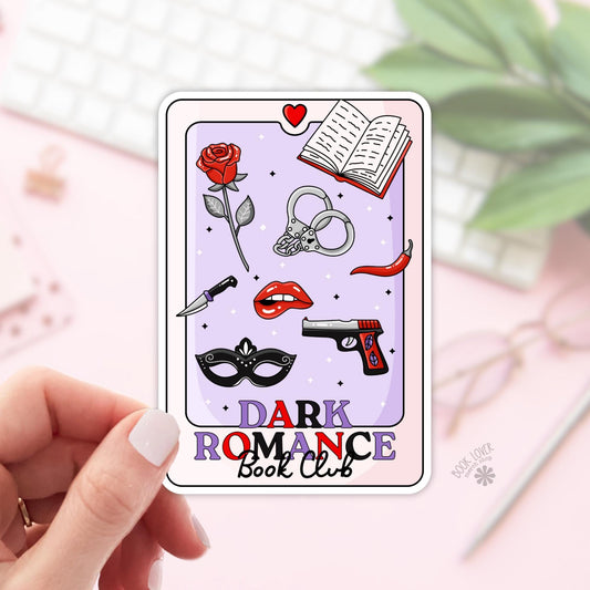 Dark Romance Book Club Stickers / Bookish Stickers / Book Lover Gift / Bookish Merch / Kindle Sticker / Smut Reader / Reading Lover