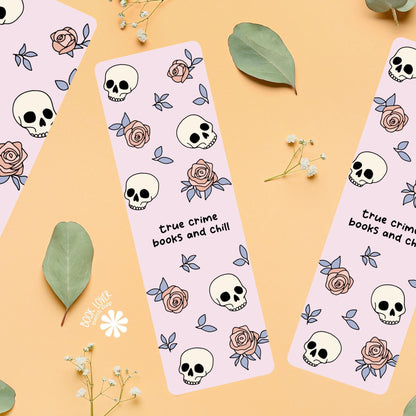 True Crime Bookmark / True Crime Books and Chill / Bookish Bookmark / Book Lover Gift / Bookish Merch / Smut Reader / Reading Lover