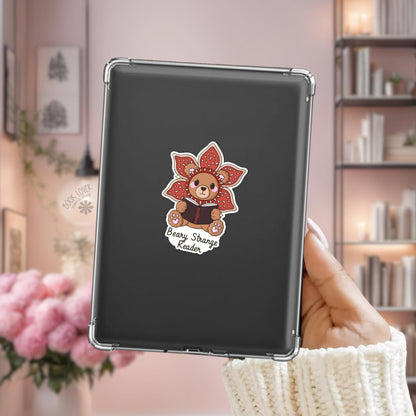 Beary Strange Reader Stickers / Stranger Bookish Stickers / Book Lover Gift / Bookish Merch / Kindle Sticker / Smut Reader / Reading Lover