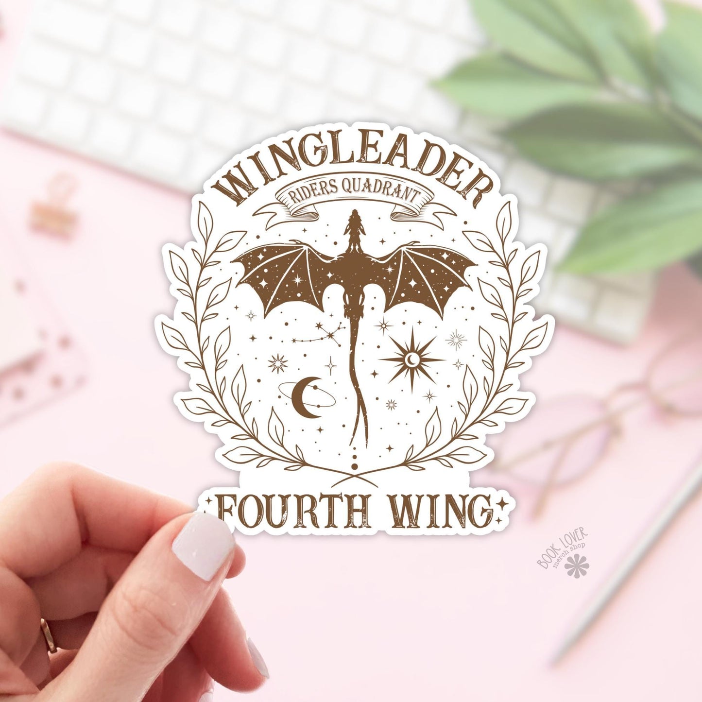 Wingleader Riders Quadrant Fourth Wing Stickers / Bookish Stickers / Book Lover Gift / Bookish Merch / Kindle Sticker / Reading Lover