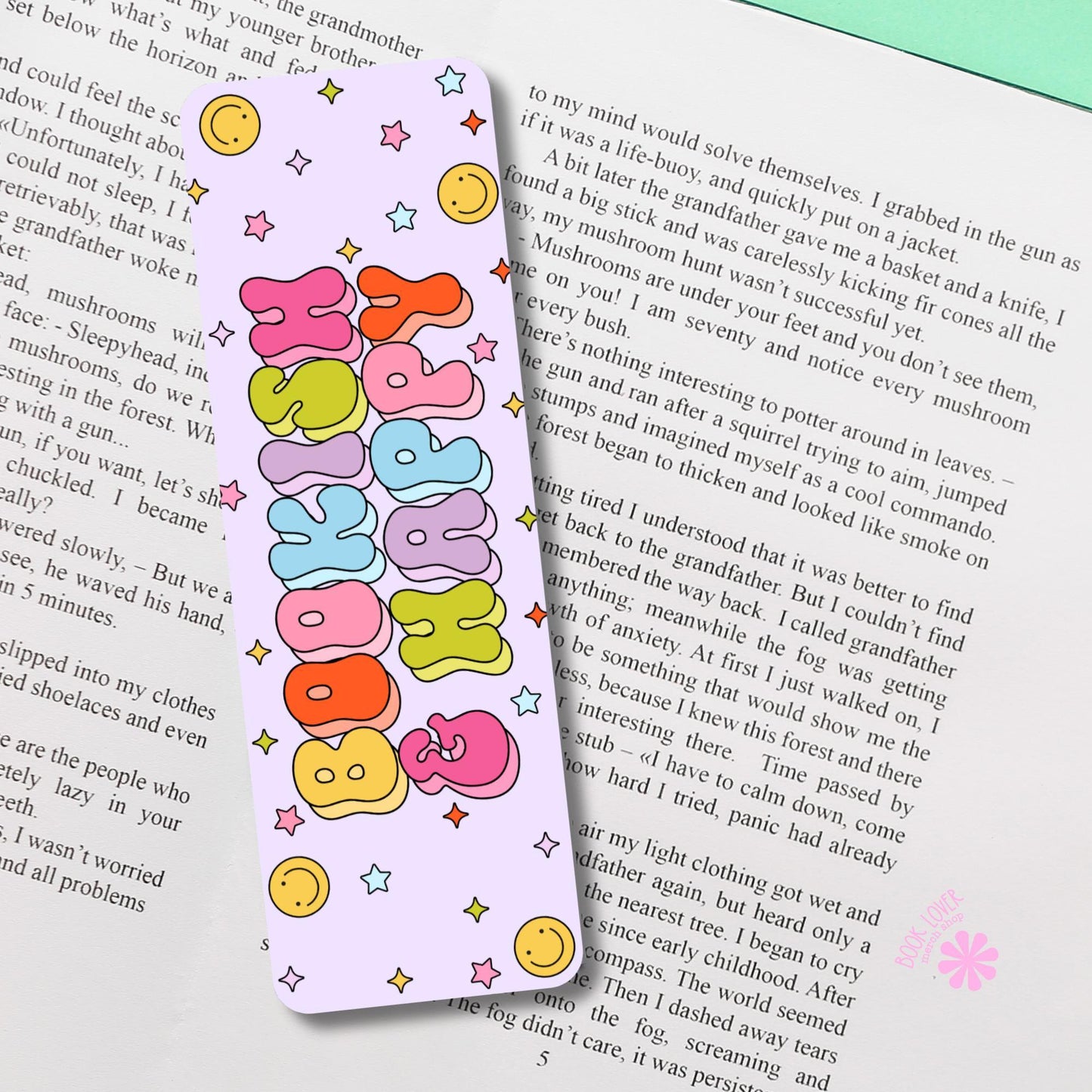 Bookish & Happy Bookmark / Bookish Bookmark / Book Lover Gift / Bookish Merch / Smut Reader / Reading Lover