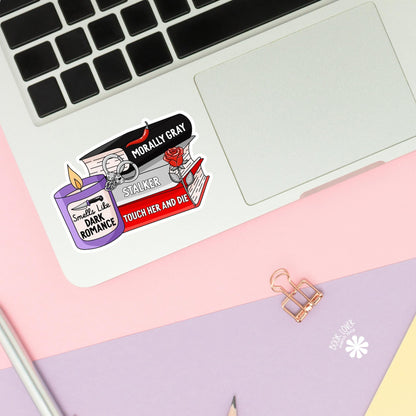 Smells Like Dark Romance Stickers / Bookish Stickers / Book Lover Gift / Bookish Merch / Kindle Sticker / Smut Reader / Reading Lover