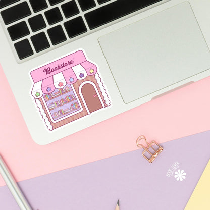 Pink Bookstore Stickers / Bookish Stickers / Book Lover Gift / Bookish Merch / Kindle Sticker / Smut Reader / Reading Lover / E-Reader