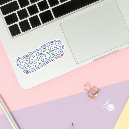 Book Girl Summer Stickers / Bookish Stickers / Book Lover Gift / Bookish Merch / Kindle Sticker / Smut Reader / Reading Lover / E-Reader