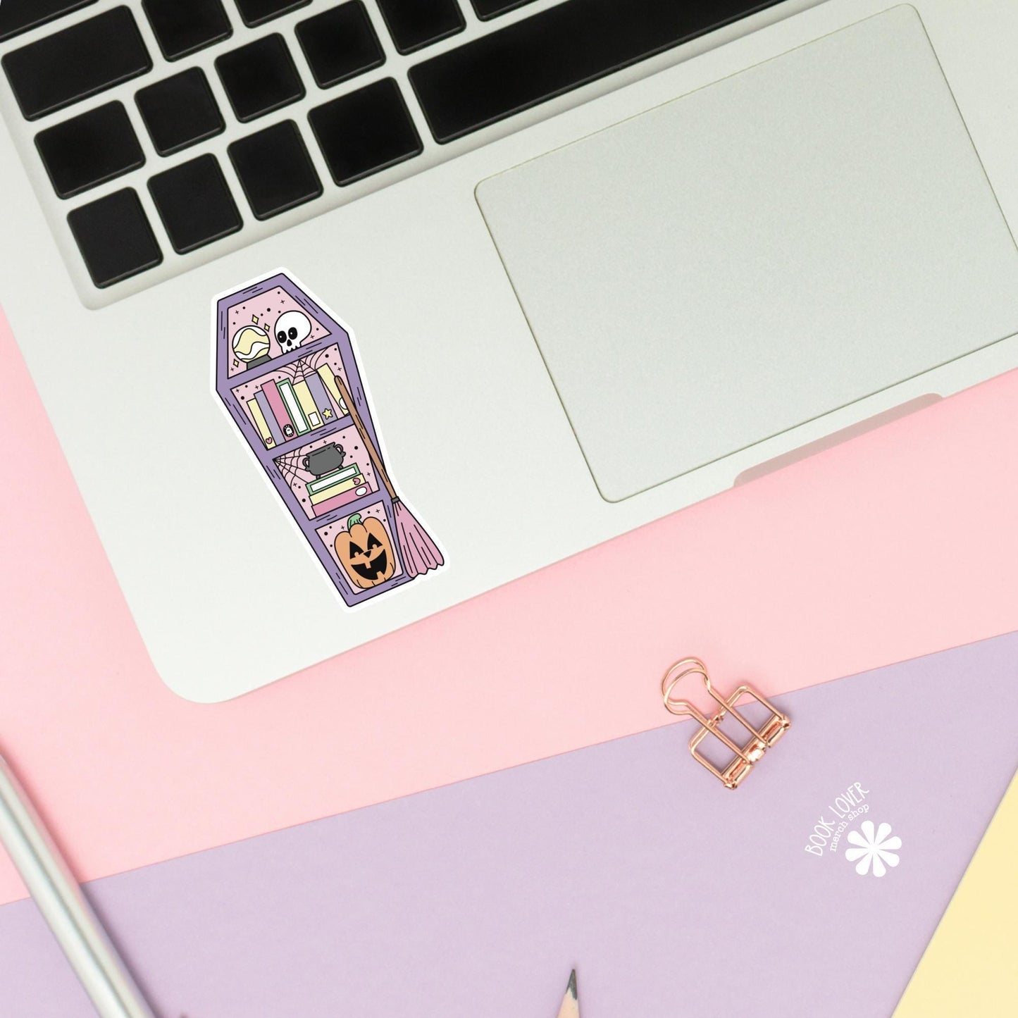 Halloween Spooky Witch Shelf Stickers / Bookish Stickers / Book Lover Gift / Bookish Merch / Kindle Sticker / Smut Reader / Reading Lover