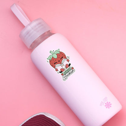 Berry Bookish Strawberry Stickers / Bookish Stickers / Book Lover Gift / Bookish Merch / Kindle Sticker / Smut Reader / Reading Lover