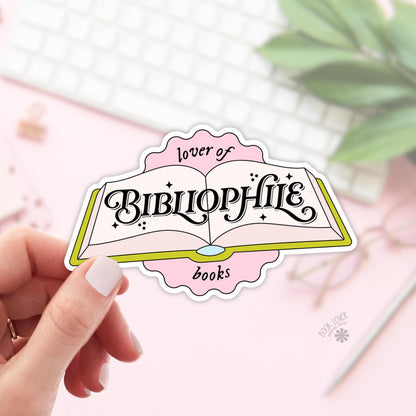 Lover of Bibliophile Books Stickers / Bookish Stickers / Book Lover Gift / Bookish Merch / Kindle Sticker / Reading Lover / E-Reader